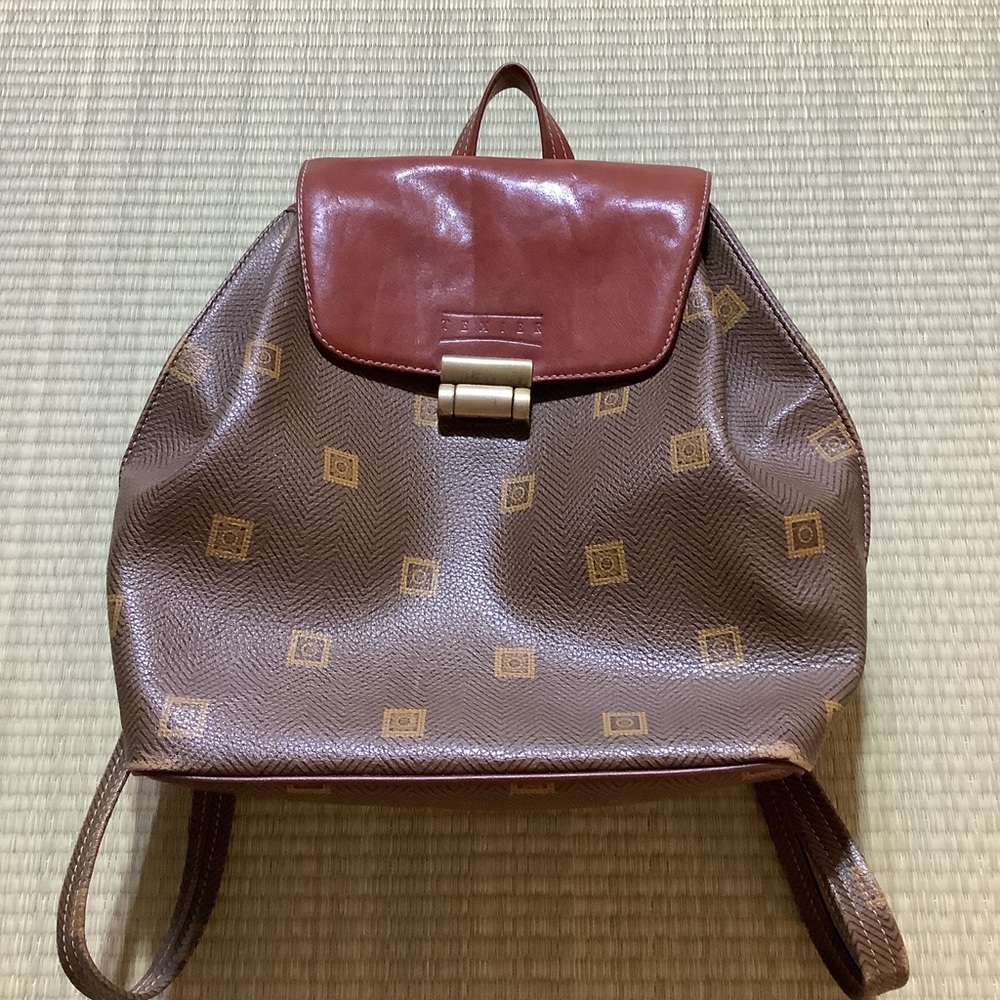 Vintage Texier Monogram Backpack Purse